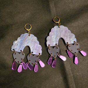 Purple Cloud Earrings